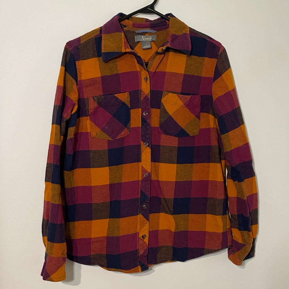 Natural Reflections Plaid Button Down